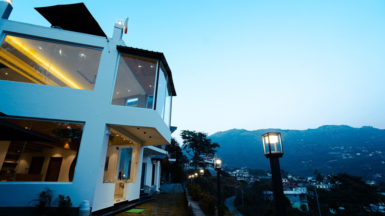 The terraces at golden hour