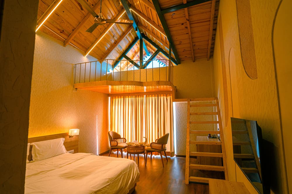 Family Room with Attic